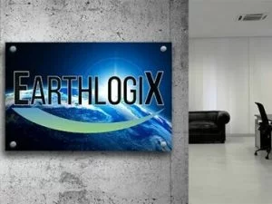 Custom Acrylic Plexiglass Sign with Metal Standoffs